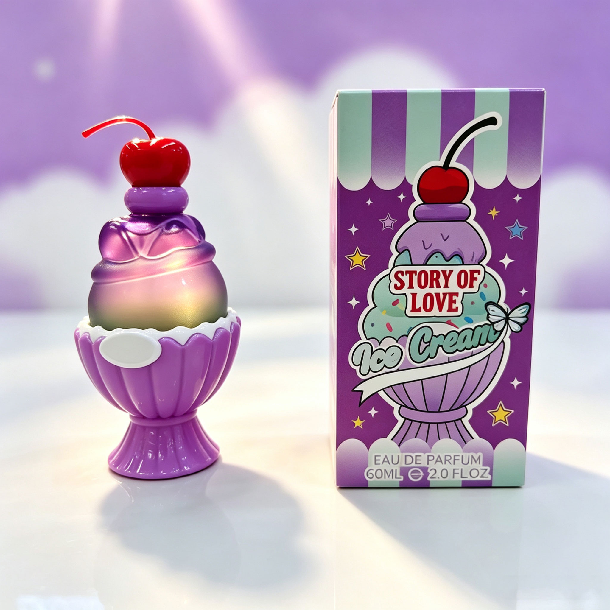 Fragrance Perfume Box - Cute Ice Cream Shaped Eau De