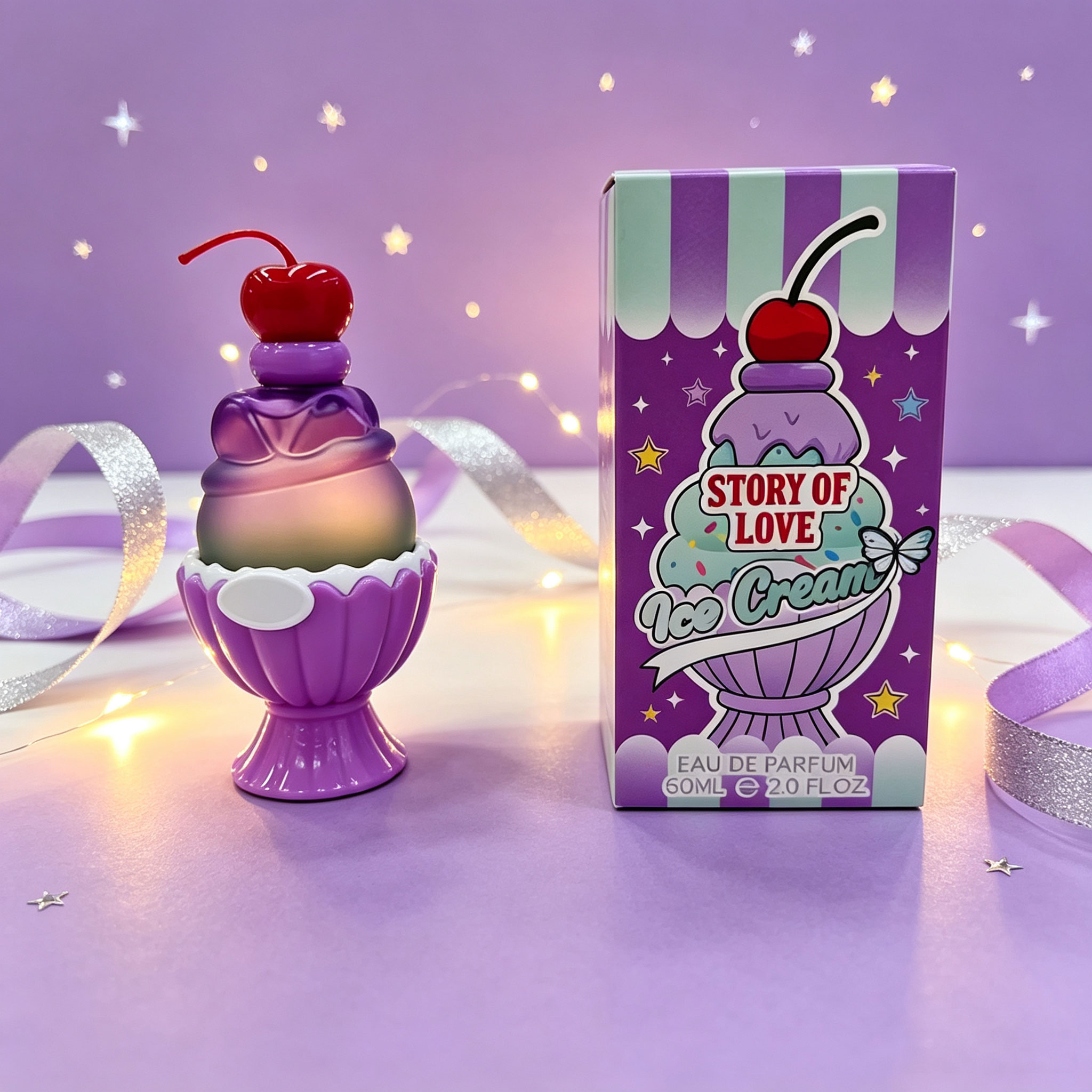 Cute Ice Cream Shaped Eau De P - Fragrance Perfume Box review and price