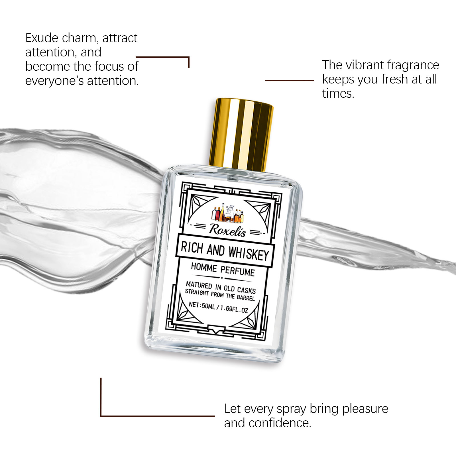 Roxelis 50ml Charm Whisky Men' - You Perfume Fragrance review and price